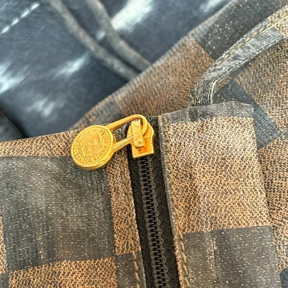 Fendi Black and Brown Checkered Backpack - Picture 3 of 16